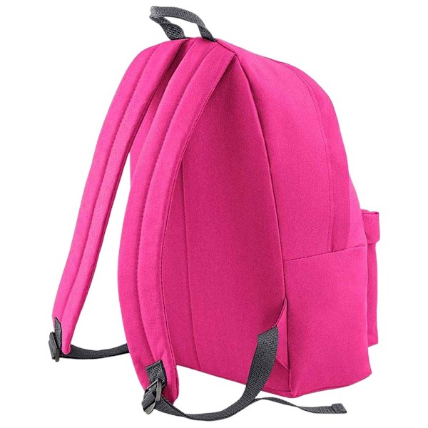 Bagbase Original Plain Ryggsäck One Size Fuchsia/Graphite Grey Fuchsia/Graphite Grey One Size