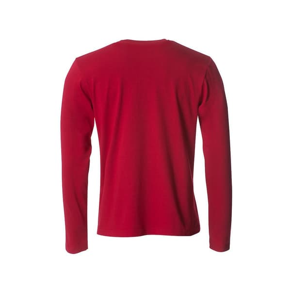 Clique Herr Basic Långärmad T-shirt XXL Röd Red XXL