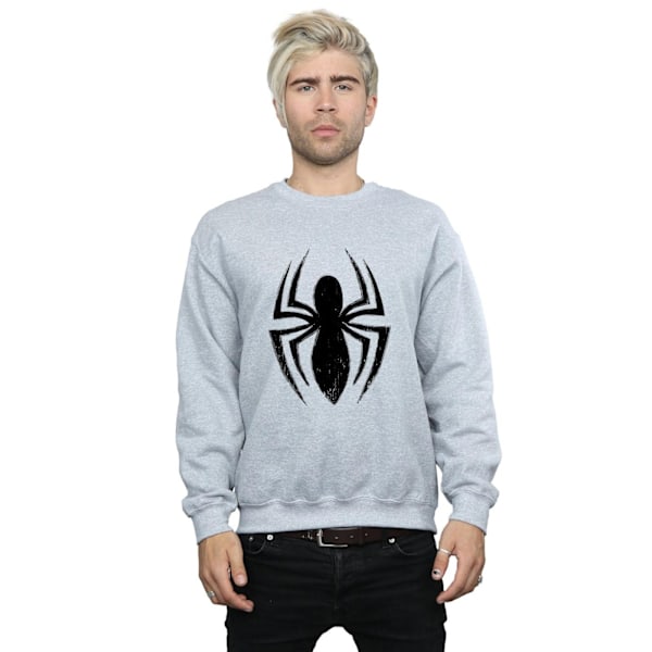Marvel Herr Spider-Man Ultimate Spider Logo Sweatshirt M Sports Sports Grey M