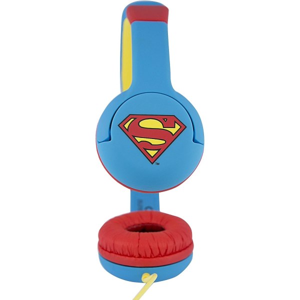 Superman Childrens/Kids Logo On-Ear-hörlurar One Size Blue/Re Blue/Red/Yellow One Size