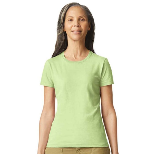 Gildan Womens/Ladies Softstyle Plain Ringspun Cotton Fitted T-S Pistachio 18 UK