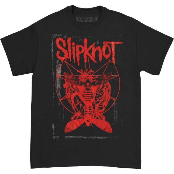Slipknot unisex T-shirt med död effekt för vuxna L Svart Black L