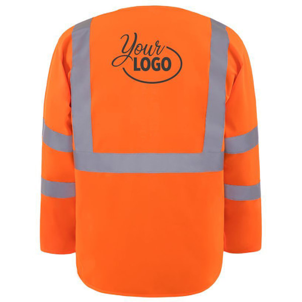 Yoko Mens Executive Hi-Vis Långärmad Säkerhetsväst (2-pack) Hi Vis Orange 3XL