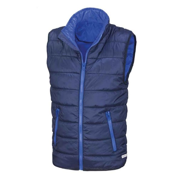 Result Core Barn/Barn Padded Body Warmer 9-10 År Marinblå/R Navy/Royal Blue 9-10 Years