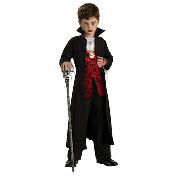 Bristol Novelty Boys Royal Vampire Costume S Svart/Röd/Vit Black/Red/White S