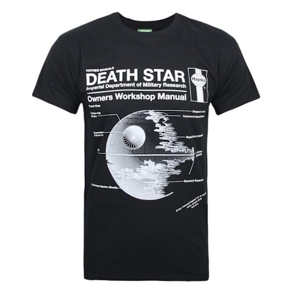 Star Wars Officiell Herr Haynes Manual Death Star T-Shirt S Svart Black S