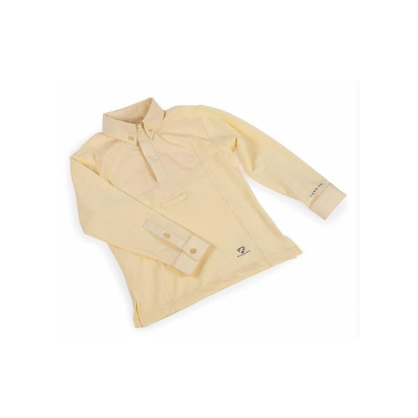 Aubrion Barn/Barn Long-Sleeved Competition Shirt 9-10 År White 9-10 Years
