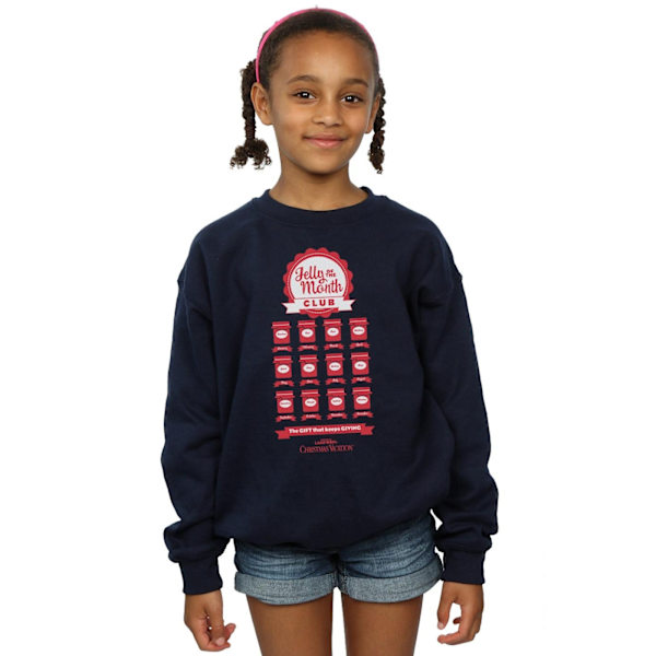 National Lampoon's Christmas Vacation Girls Jelly Club Sweatshirt Navy Blue 7-8 Years