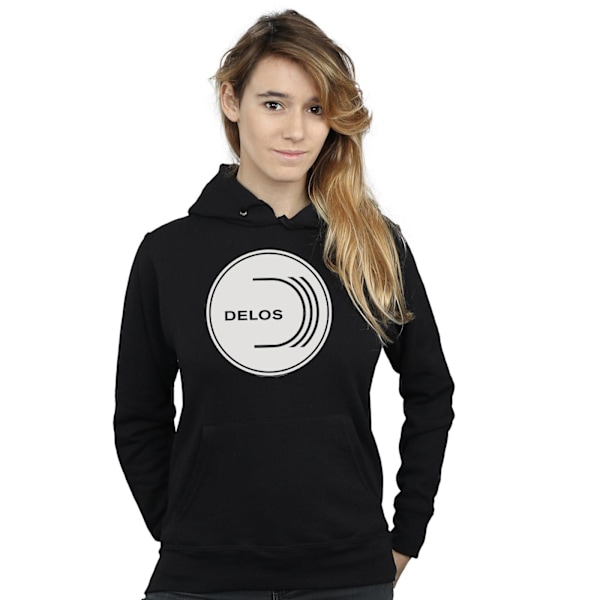 Westworld Dam/Kvinnor Delos Cirkulär Logotyp Hoodie S Svart Black S