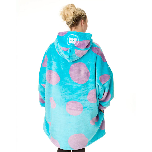 Monsters Inc Unisex Vuxen Sully Hoodie Filt One Size Blå Blue One Size