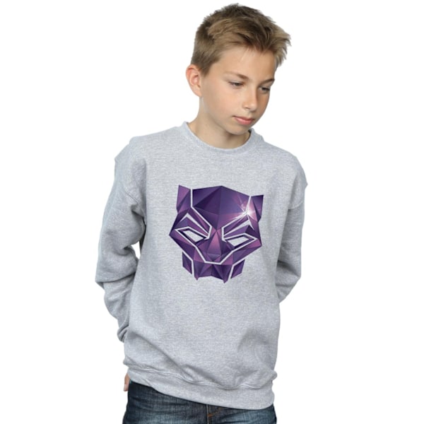 Marvel Boys Avengers Infinity War Black Panther Geometrisk Sweatshirt Sports Grey 12-13 Years