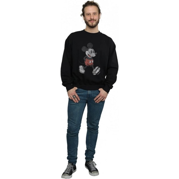 Musse Pigg Unisex Vuxen Walking Sweatshirt XL Svart Black XL
