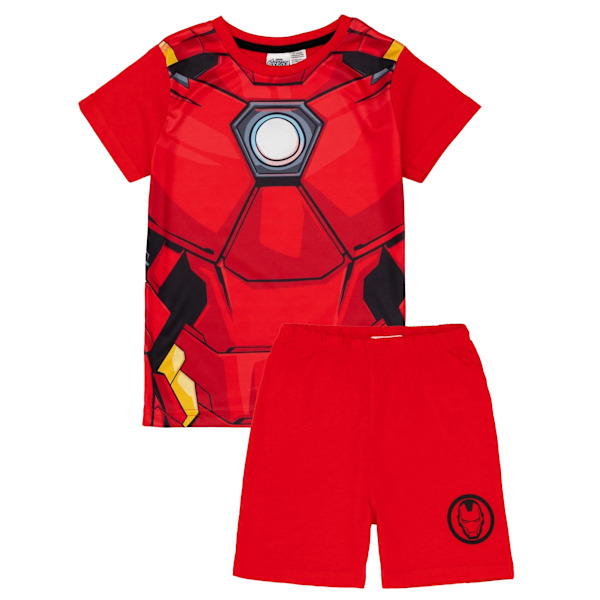 Iron Man Pojk Pyjamas Set 3-4 År Röd Red 3-4 Years