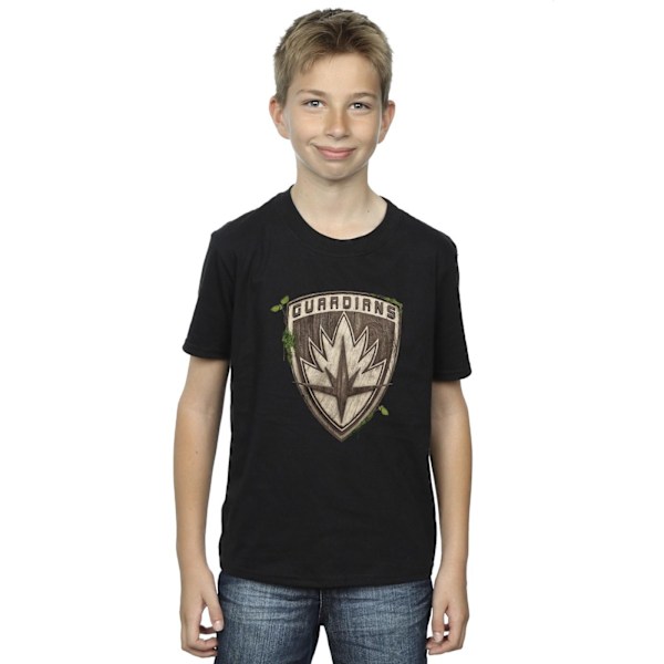 Marvel Boys I Am Groot Guardian Emblem T-Shirt 12-13 år Svart Black 12-13 Years