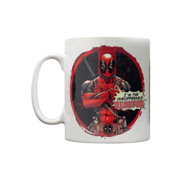 Deadpool Insufferable Mugg En Storlek Vit/Röd/Svart White/Red/Black One Size