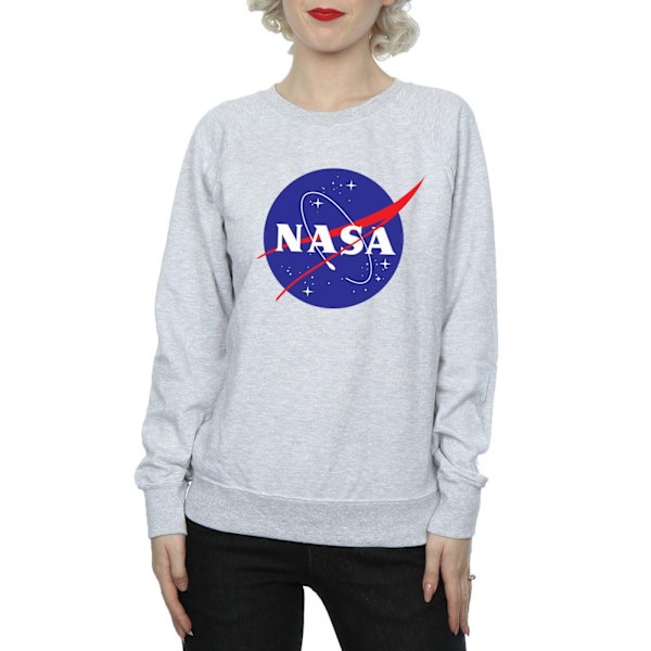 NASA Dam/Damer Insignia Logo Sweatshirt XL Heather Grey Heather Grey XL