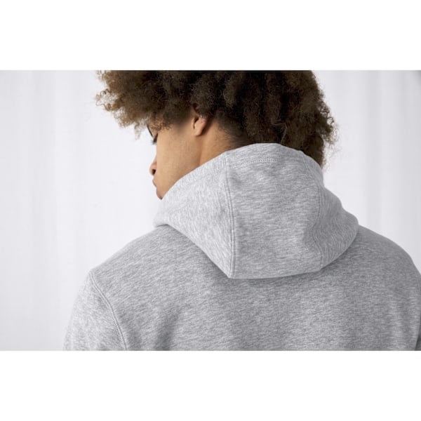 B&C Herr Full Zip Hoodie 3XL Gråmelerad Grey Heather 3XL