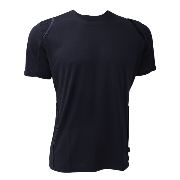 Gamegear® Cooltex® kortärmad T-shirt / Sportkläder för män S Bl Black/Flourescent Lime S