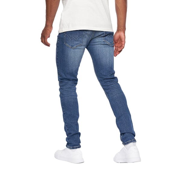 Duck and Cover Herr Overburg Tapered Jeans 38L Mellanblå Mid Wash 38L