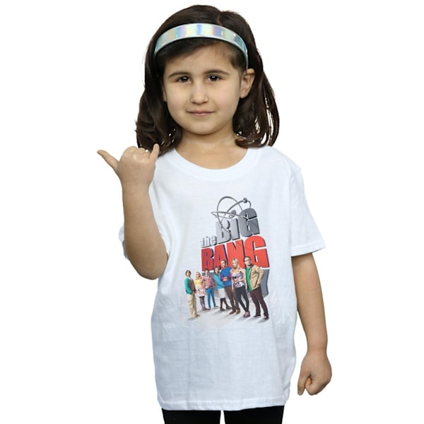 The Big Bang Theory Girls Big Poster Bomull T-shirt 12-13 år White 12-13 Years