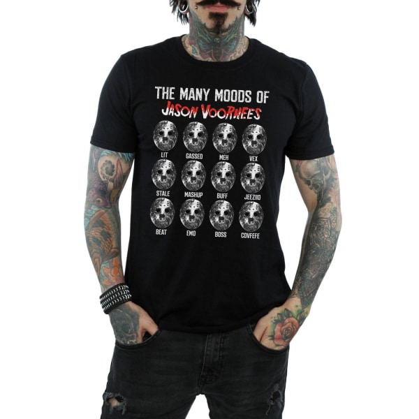 Fredag den 13:e herr The Many Moods Of Jason Voorhees T-shirt S Bla Black S
