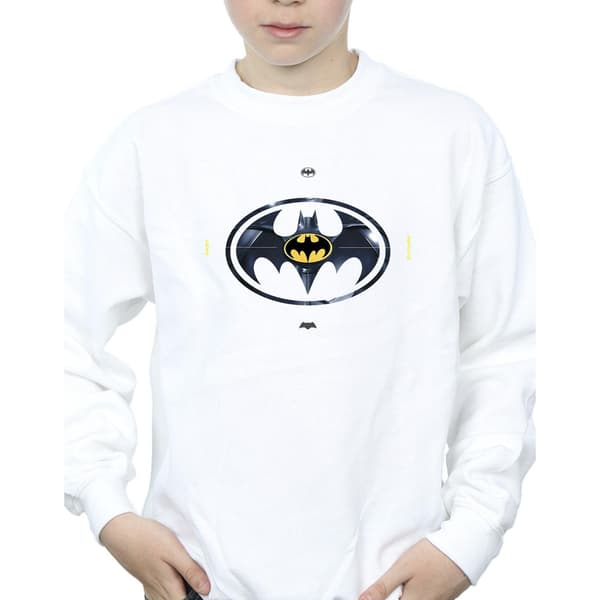DC Comics Pojkar The Flash Batman Metall Logotyp Tröja 7-8 År White 7-8 Years