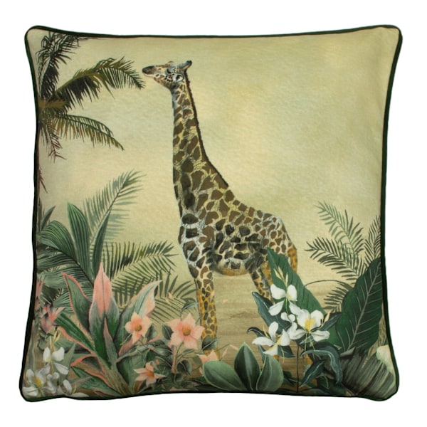Evans Lichfield Manyara Giraffe kuddfodral 43cm x 43cm Multi Multicoloured 43cm x 43cm