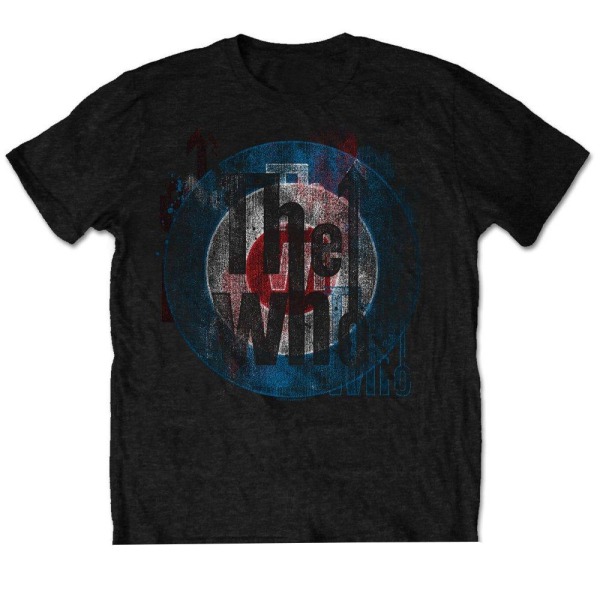 The Who Unisex Vuxen Target Textured Bomull T-Shirt S Svart Black S