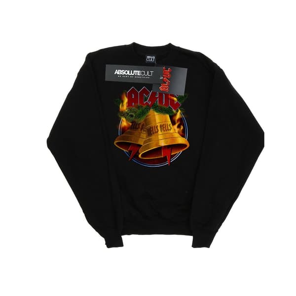 AC/DC Herr Jul Hells Bells Sweatshirt L Svart Black L