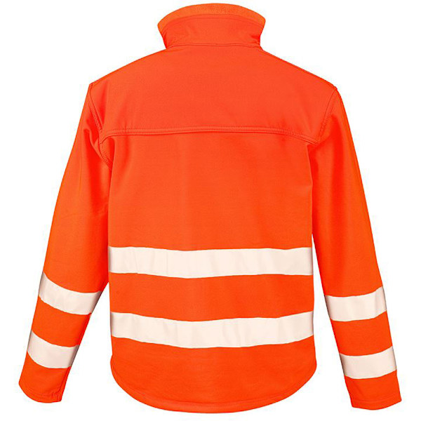Result Core Herr Hög Synlighet Vinter Blouson Softshell Jacka Fluorescent Orange L
