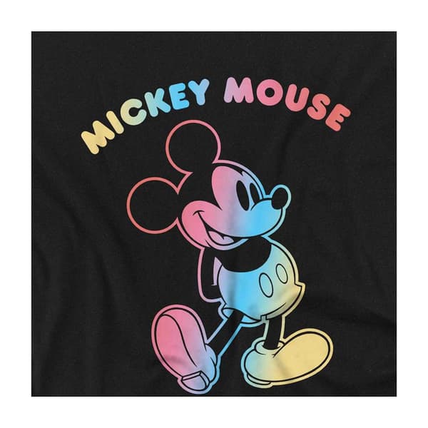 Disney Barn/Barn Mickey Mouse Gradient Kontur Sweatshirt Black 9-11 Years