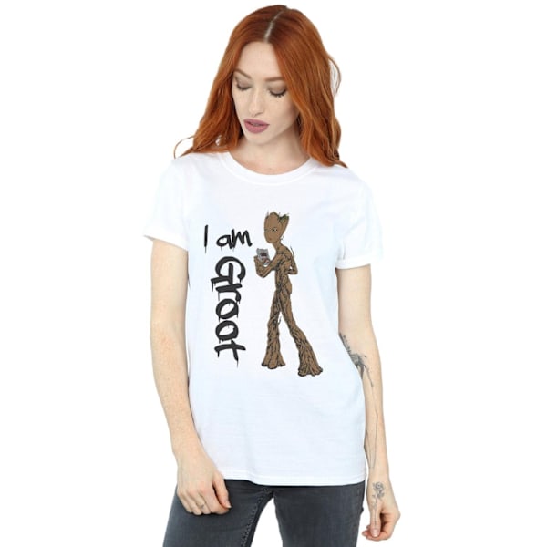 Marvel Dam/Damer Avengers Infinity War Graffiti Groot Cotto White S