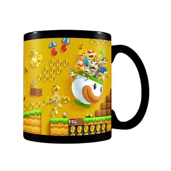 Super Mario Gold Coin Rush Värmeförändrande Mugg En Storlek Svart Black One Size