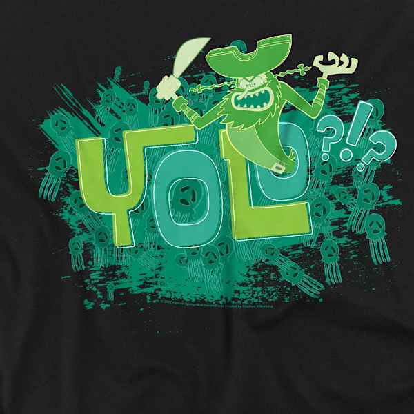 SvampBob Fyrkant Herr Yolo?!? T-Shirt 4XL Svart Black 4XL