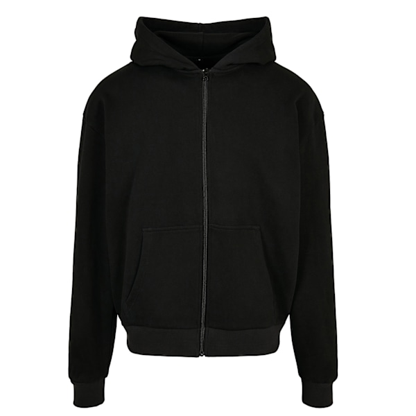 Bygg ditt varumärke Herr Ultra Heavyweight Full Zip Hoodie 5XL Svart Black 5XL