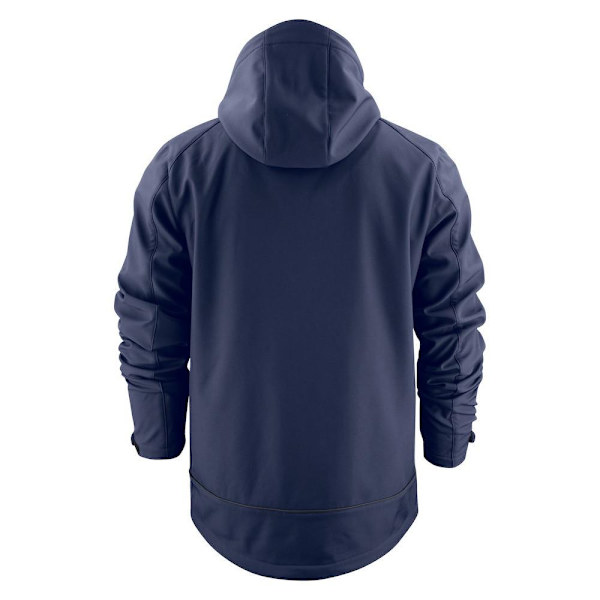 Printer Herr Karting Soft Shell Jacka 4XL Marinblå Navy 4XL