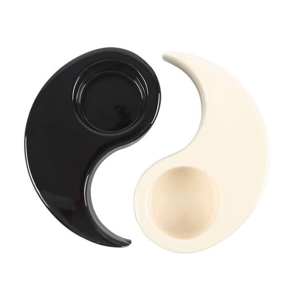 Something Different Yin Yang Tealight-hållare One Size Vit/Blå White/Black One Size
