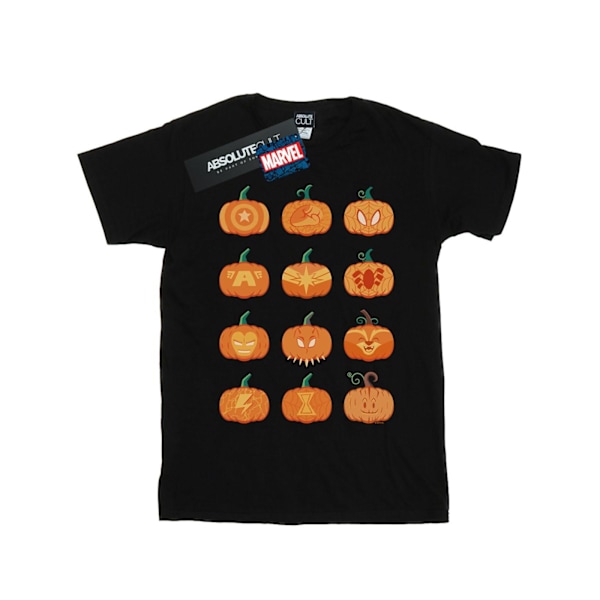 Marvel Girls Avengers Halloween Pumpa Bomull T-shirt 9-11 år Black 9-11 Years