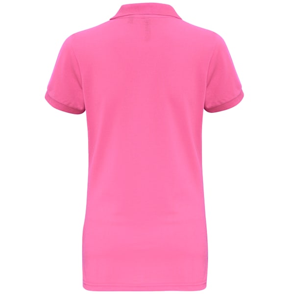 Asquith & Fox Dam/Dam Short Sleeve Performance Blend Polo Neon Pink S