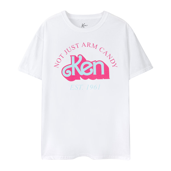 Barbie Mens Not Just Arm Candy Ken Retro Kortärmad T-shirt White 3XL