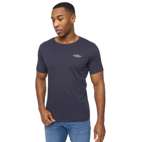 Crosshatch Herr Basicnatural T-shirt (5-pack) S Vit/Marinblå/D White/Navy/Denim/Blue/Grey Marl S