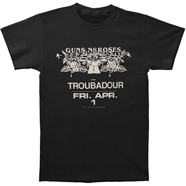 Guns N Roses Unisex Adult Troubadour Flyer T-Shirt L Svart Black L