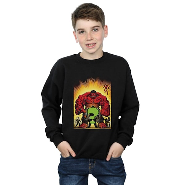 Marvel Boys Who Is The Red Hulk Sweatshirt 12-13 år Svart Black 12-13 Years