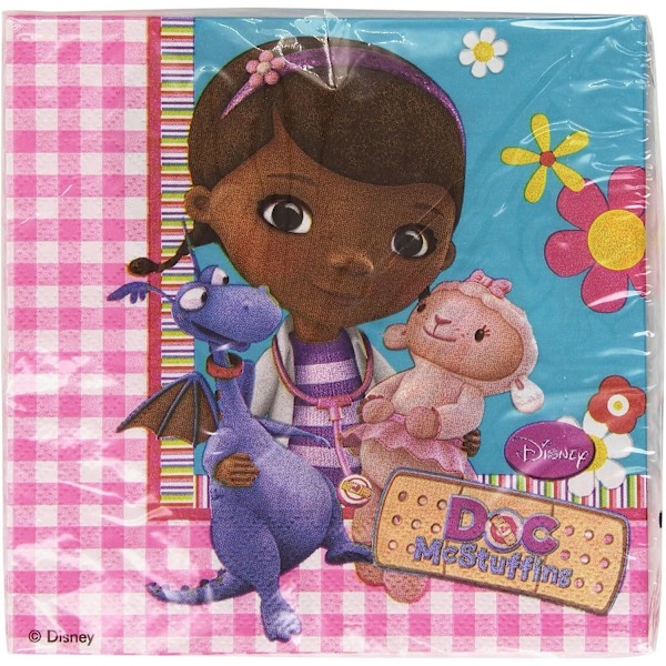 Doc McStuffins 2-lagers servetter (20-pack) En storlek Flerfärgad Multicoloured One Size