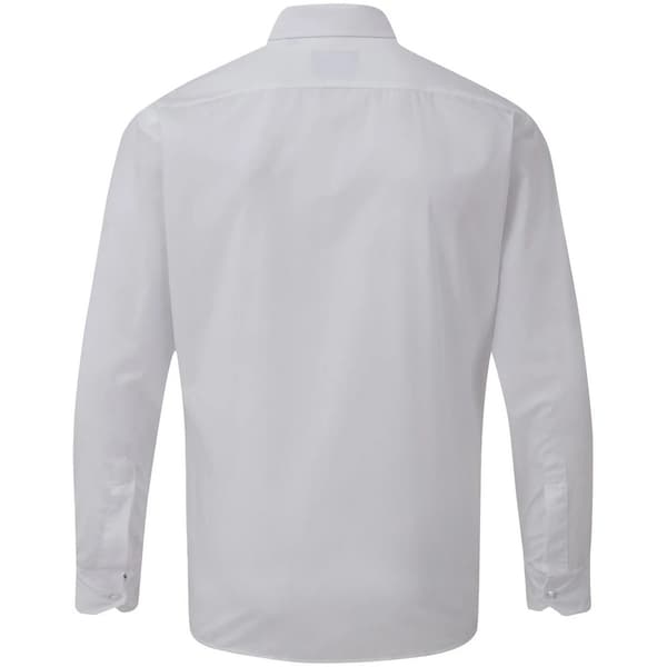 Premier Herr Poplin Långärmad Skjorta 15.5 i Vit White 15.5 in