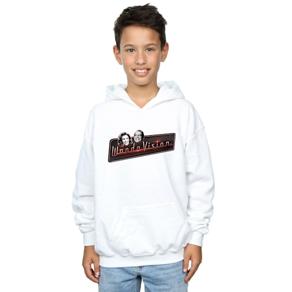 Marvel Boys WandaVision Smiles Hoodie 7-8 år Vit White 7-8 Years