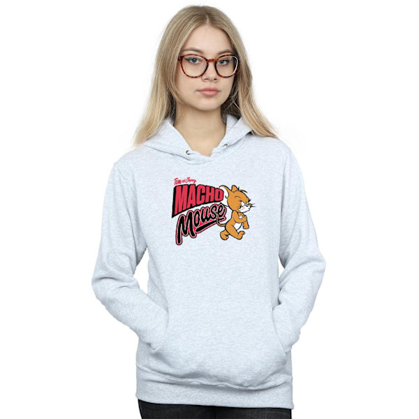 Tom And Jerry Dam/Kvinnor Macho Mouse Hoodie L Heather Grey Heather Grey L