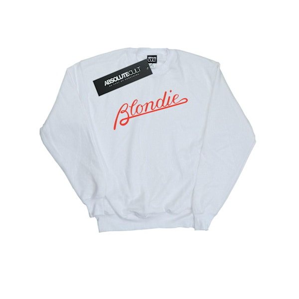 Blondie Dam/Kvinnor Lines Logotyp Sweatshirt L Vit White L