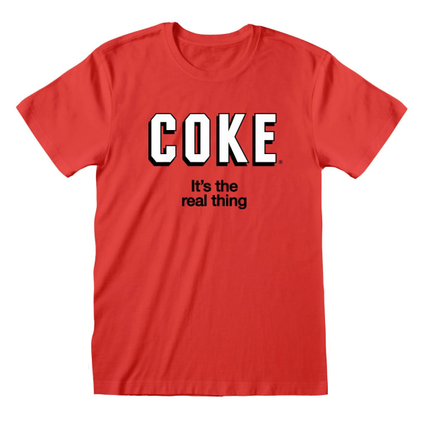 Coca-Cola Unisex Vuxen It´s The Real Thing T-shirt S Röd Red S