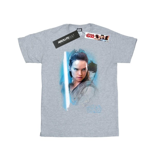 Star Wars: The Last Jedi Girls Rey Brushed Cotton T-shirt 12-13 Sports Grey 12-13 Years